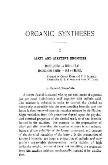 Organic Syntheses: An Annual Publication of Satisfactory Methods for the Preparation of Organic Chemicals 