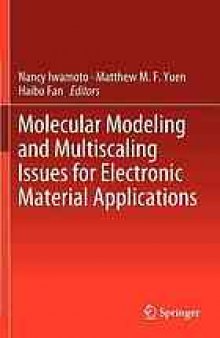 Molecular modeling and multiscaling issues for electronic material applications