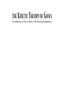 The Kinetic Theory of Gases : An Anthology of Classic Papers with Historical Commentary
