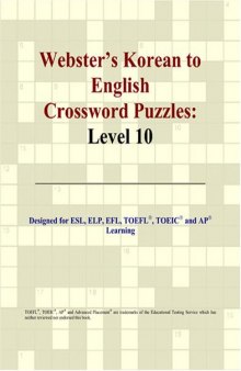 Webster's Korean to English Crossword Puzzles: Level 10