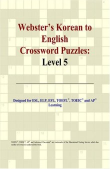 Webster's Korean to English Crossword Puzzles: Level 5