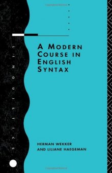 Modern course of English syntax