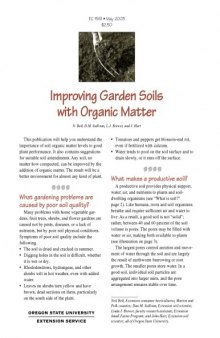 Improving garden soils with organic matter