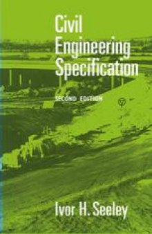 Civil Engineering Specification