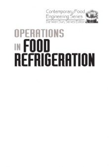 Operations in food refrigeration