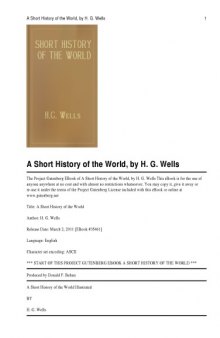 A Short History of the World