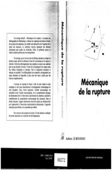 Mécanique de la rupture  