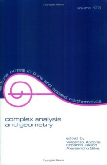 Complex analysis and geometry: proceedings of the conference at Trento