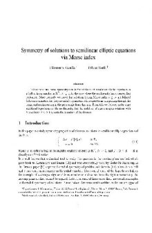 Symmetry of solutions to semilinear elliptic equations via Morse index