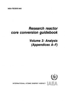 Research Reactor Core Conversion Guidebook Vol 2 [Analysis] (IAEA TECDOC-643v2)