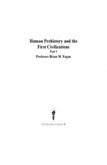 Human Prehistory and the First Civilizations