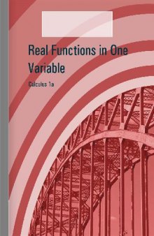 Calculus 1a, Real Functions in One Variable