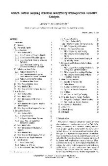 Carbon-Carbon Coupling Reactions Catalyzed Heterogeneous Palladium Catalysts 1