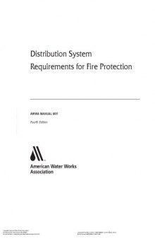 Distribution system requirements for fire protection