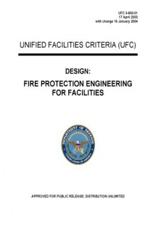 Fire Protection Engineering for Facilities UFC 3-600-01 - US DOD