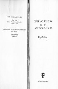 Class and religion in the late Victorian city