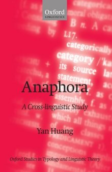 Anaphora: A Cross-linguistic Study 