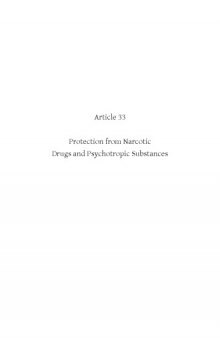 Article 33: Protection from Narcotic Drugs and Psychotropic Substances