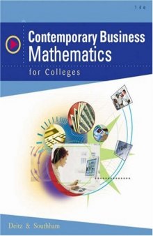 Contemporary business mathematics for colleges, (14th Edition)    