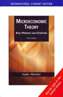 Microeconomic Theory: Basic Principles and Extensions, 10th Edition  