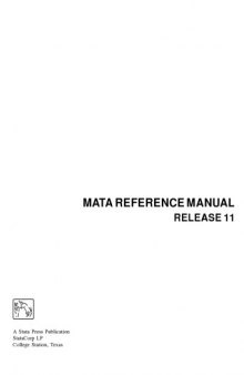 Mata Reference Manuals-Release 11