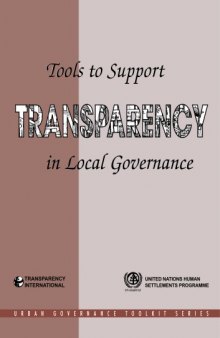 Tools to Support Transparency in Local Governance