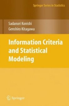 Information Criteria and Statistical Modeling (Springer Series in Statistics)