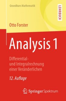 Analysis 1: Differential- und Integralrechnung einer Veränderlichen