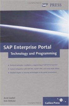 SAP Enterprise Portal: Technology and Programming