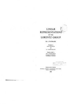 Linear representations of the Lorentz group
