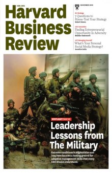 Harvard Business Review (November 2010 - Leadership Lessons from the Military)