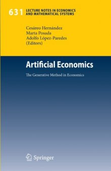 Artificial Economics: The Generative Method in Economics