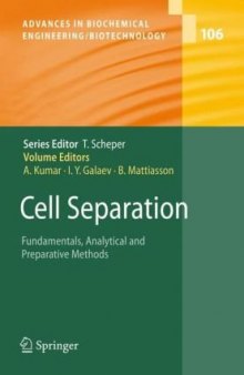 Cell Separation: Fundamentals, Analytical and Preparative Methods