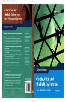 Edexcel Diploma: Construction & the Built Environment: Level 1 Foundation Diploma Student Book (Level 1 Diploma in Construction and the Built Environment)