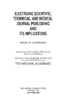 Electronic Scientific, Technical, Medical Journal Publishing