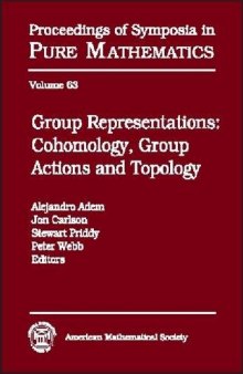 Group Representations: Cohomology, Group Actions and Topology