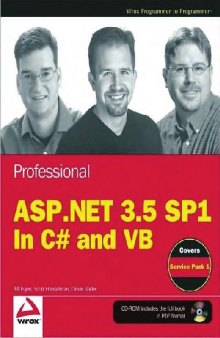 Professional ASP.NET 3.5 SP1 edition: in C# and VB