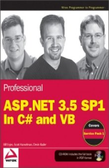 Professional ASP.NET 3.5 SP1 Edition: In C# and VB