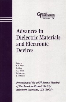 Advances in Dielectric Materials and Electronic Devices, Volume 174