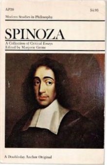 Spinoza, A Collection of Critical Essays
