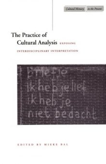 The practice of cultural analysis: exposing interdisciplinary interpretation
