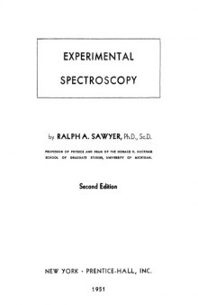Experimental Spectroscopy