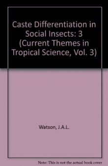 Caste Differentiation in Social Insects