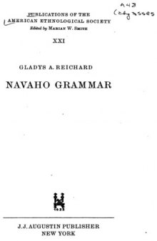 Navaho grammar.