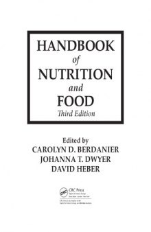 Handbook of nutrition and food