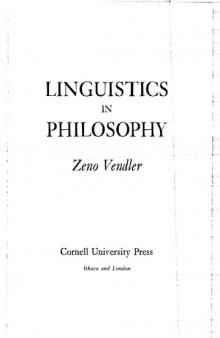 Linguistics in Philosophy