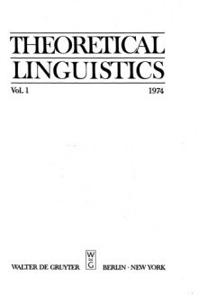 Theoretical Linguistics