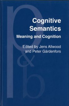 Cognitive Semantics: Meaning and Cognition