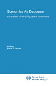 Economics As Discourse: An Analysis of the Language of Economists