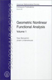 Geometric nonlinear functional analysis